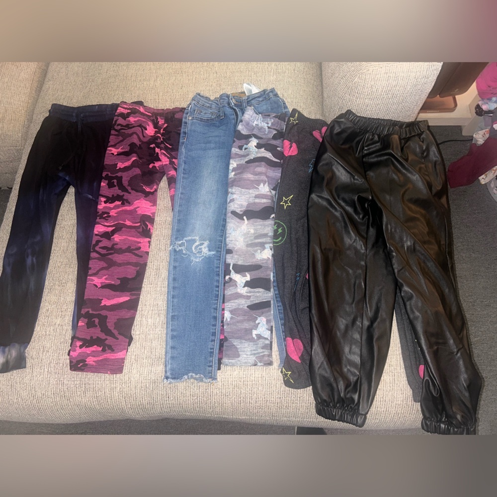 Lot of 6 pairs of pants for girls size 6